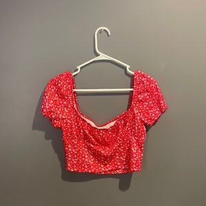 SHEIN crop top, size M, red